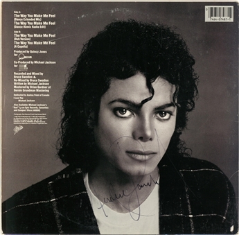 Michael Jackson Signed "The Way You Make Me Feel" Album (Beckett)